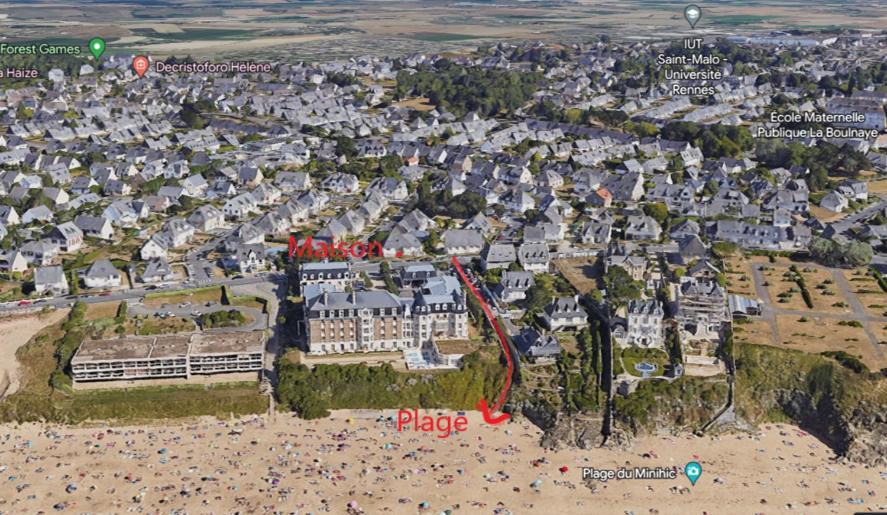 Villa Les Mouettes, Au Bord De La Mer. Saint-Malo Esterno foto